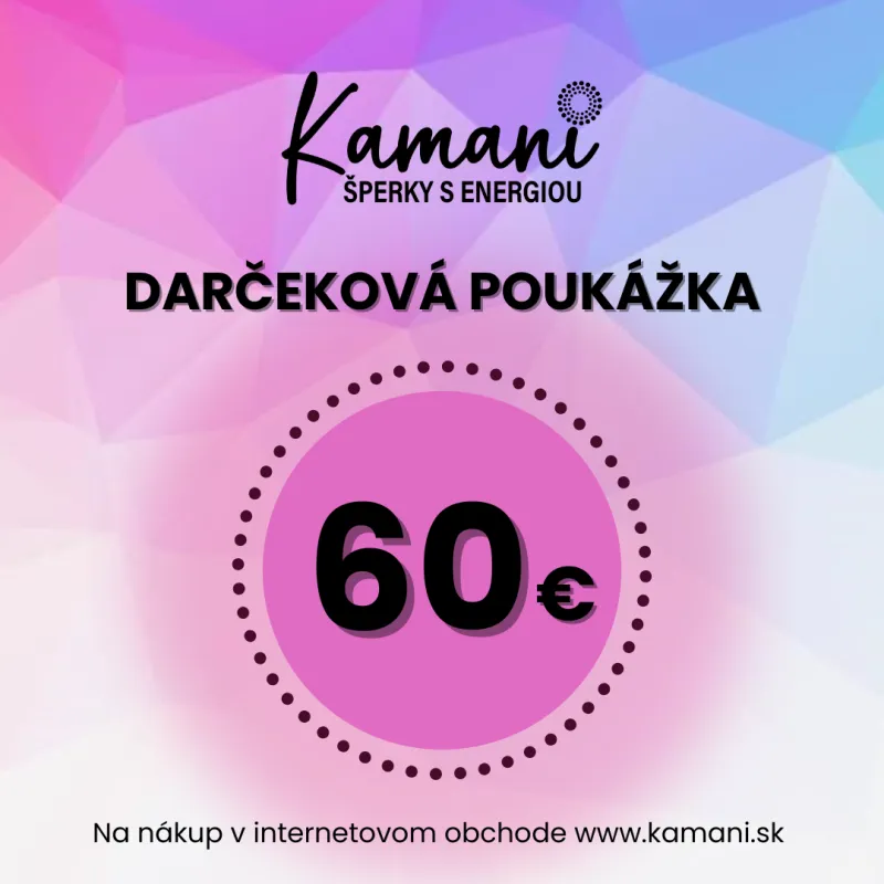 Elektronická darčeková poukážka 60€