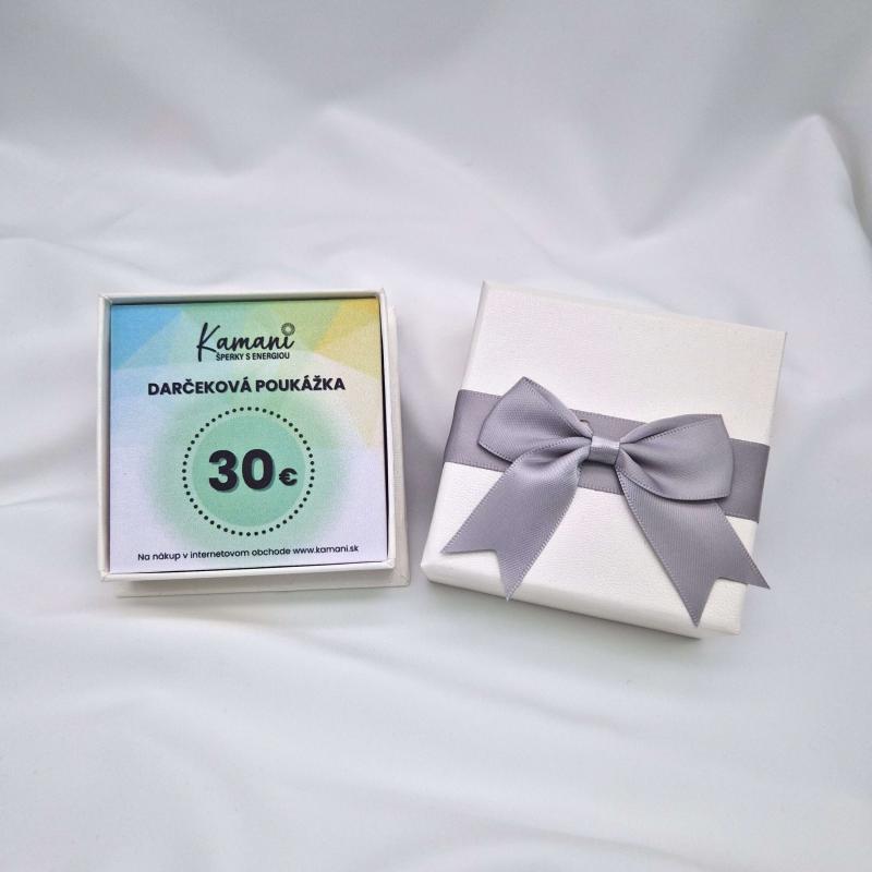 Darčeková poukážka na nákup v hodnote 30€ s krabičkou