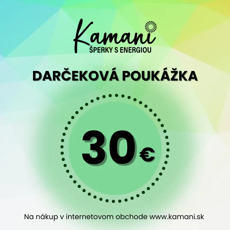 Elektronická darčeková poukážka 30€