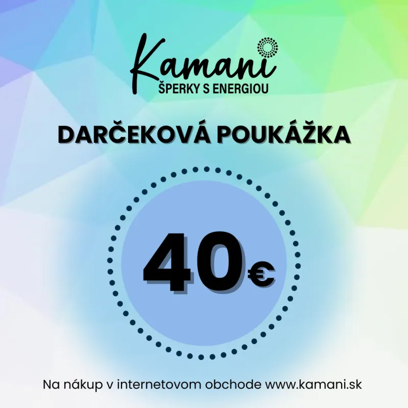 Elektronická darčeková poukážka 40€